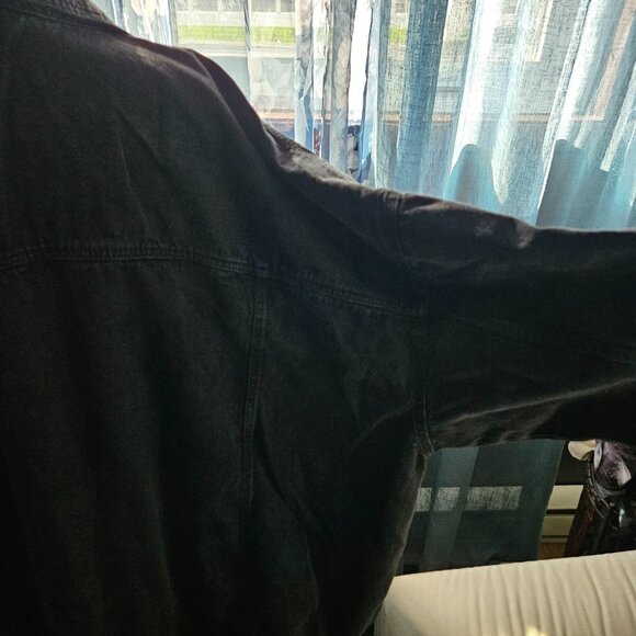 Yours | Plus Size -  Black Oversized Denim Jacket - NWT - Picture 5 of 16